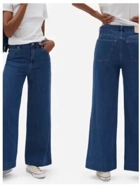 Everlane The Summer Wide Leg High-Rise Jean 31 Relaxed Classic Lightweight